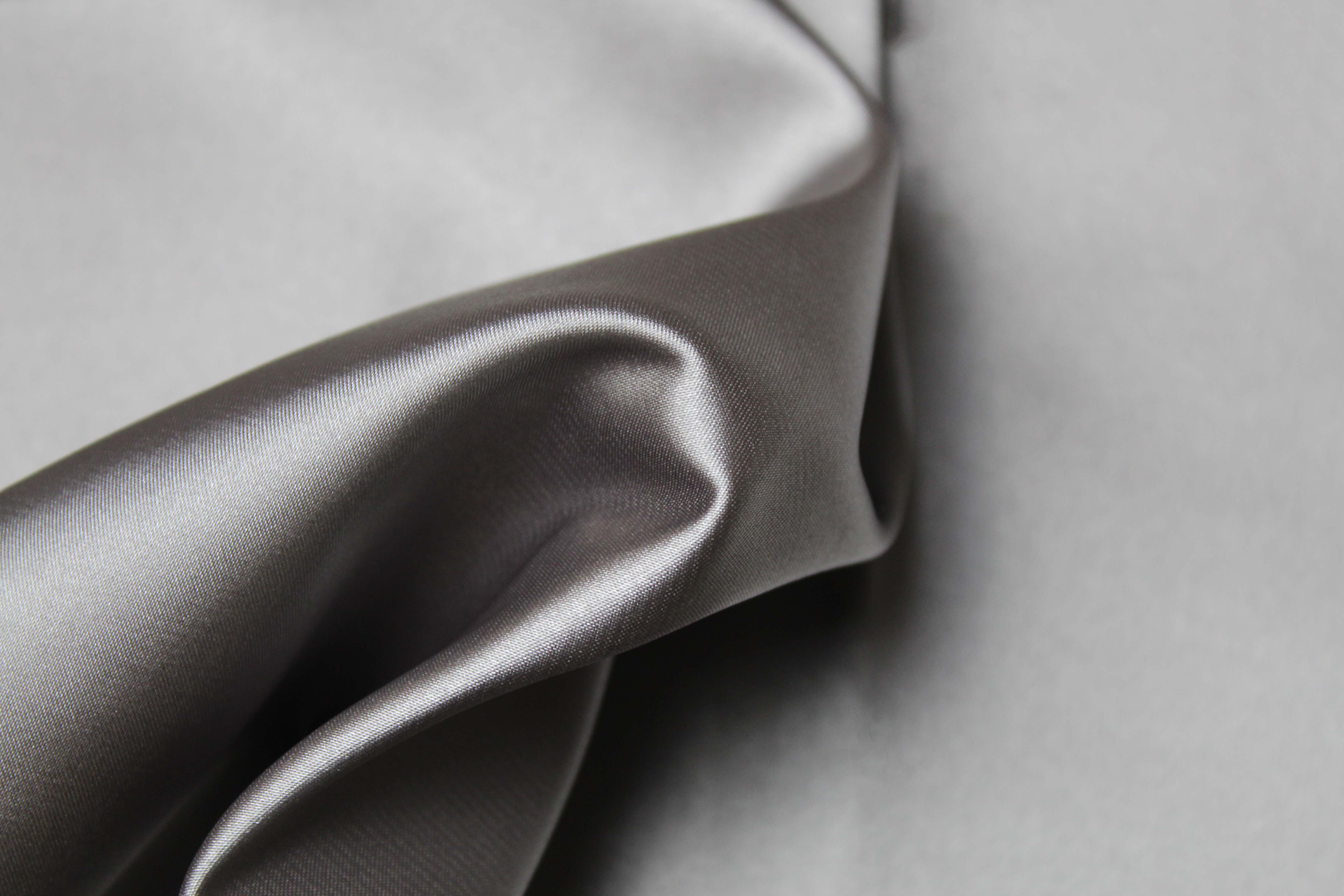 STRETCH SATIN - SILVER